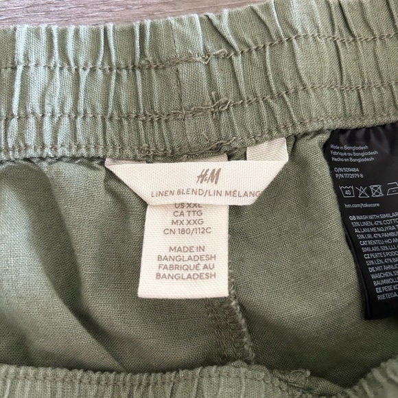 H&M Linen & Cotton Pull on Pants - XXL - Picture 3 of 10
